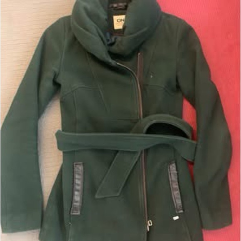 Only Dark Green Wool Coat